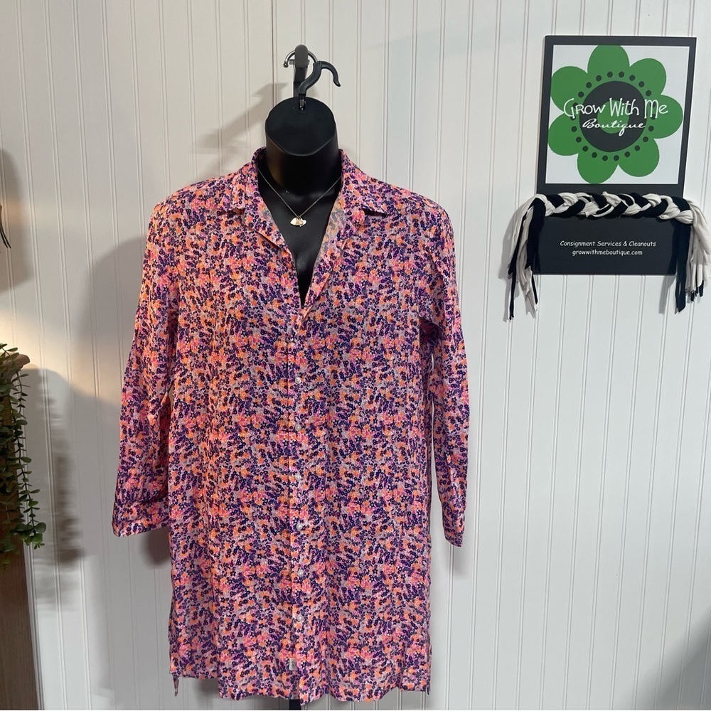 Frank & Eileen tunic shirt dress women’s large